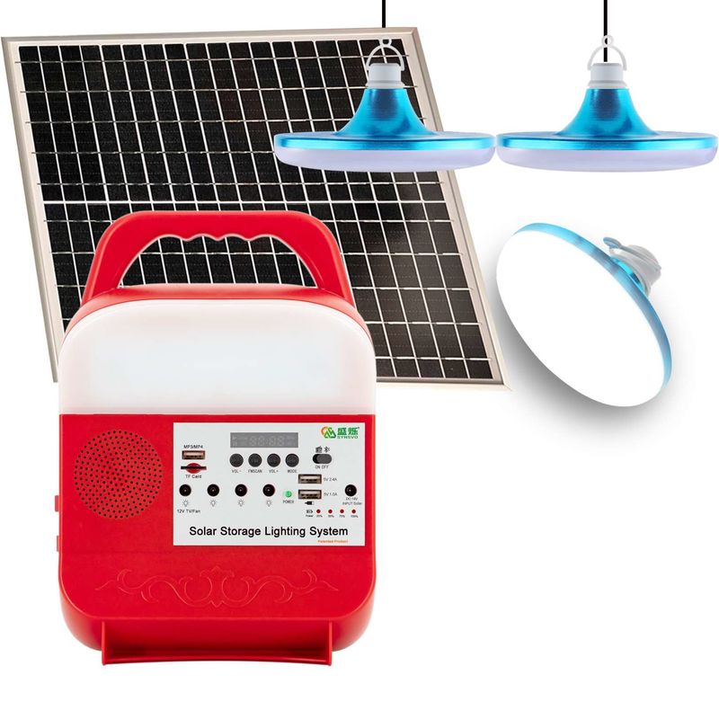 Домашняя энергетическая система освещая мини портативное 25w DC 12v солнечная поднимает портативный дом Mp3