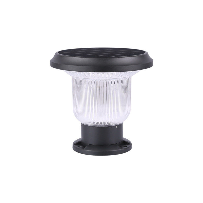                  Aluminum Die Cast PC Shade Outdoor Water Proof Fence Solar LED Garden Gate Pillar Light             