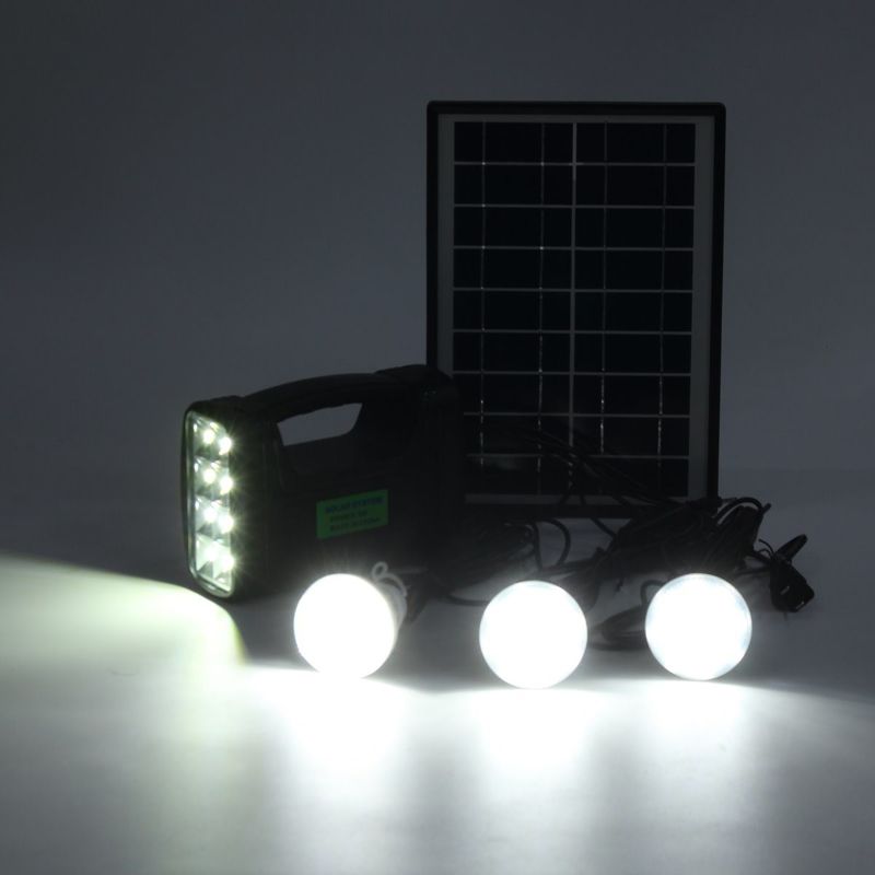 Набор СИД 3W 4W 5W 12PCS SMD крытый солнечный освещая с	4Ah свинцовокислотное Batttery