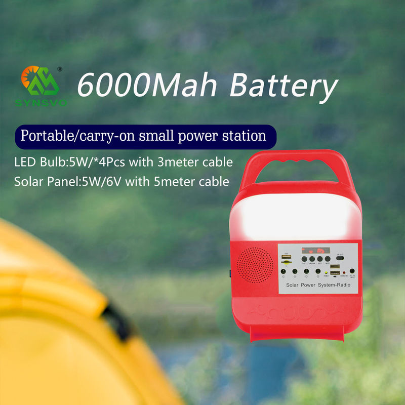 тип осветительной установки генератора 6000Mah 5kw портативным солнечным врученный набором