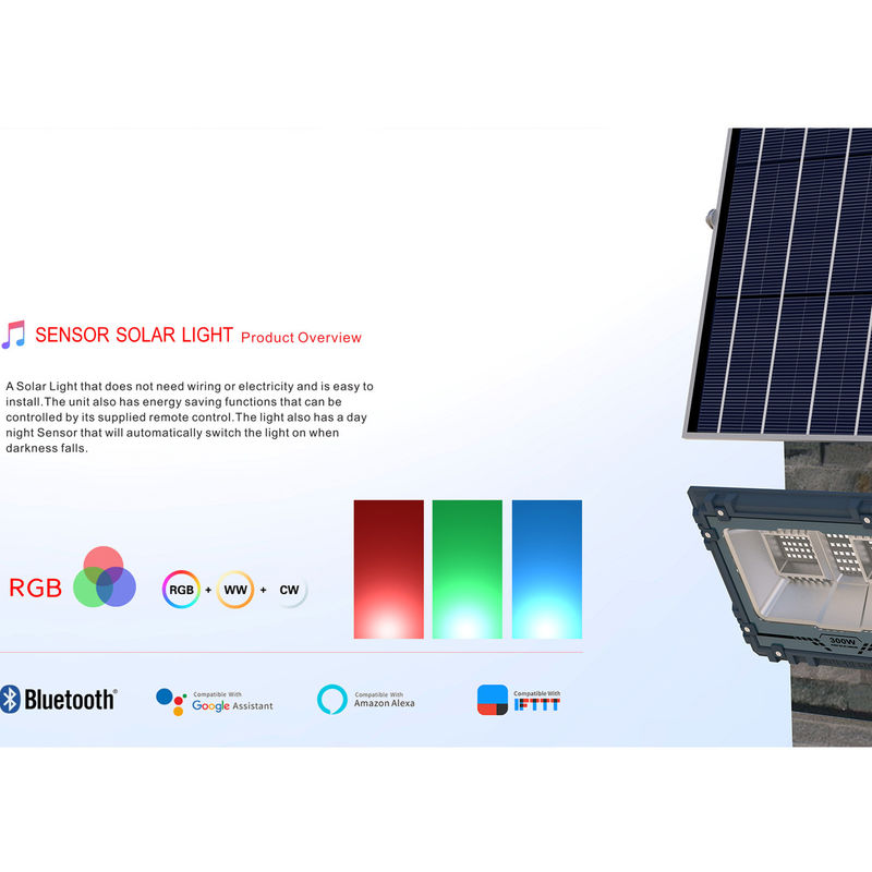 Умный цвет RGB управлением ПРИЛОЖЕНИЯ изменяя внешнюю на открытом воздухе солнечную энергию прожекторов