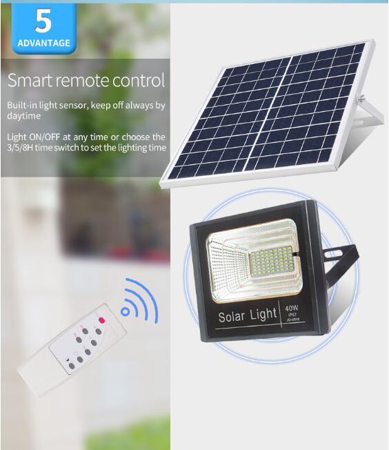 Свет потока СИД на открытом воздухе солнечной безопасностью лампы 100W солнечный для приведенного в действие солнечного уличного света сада