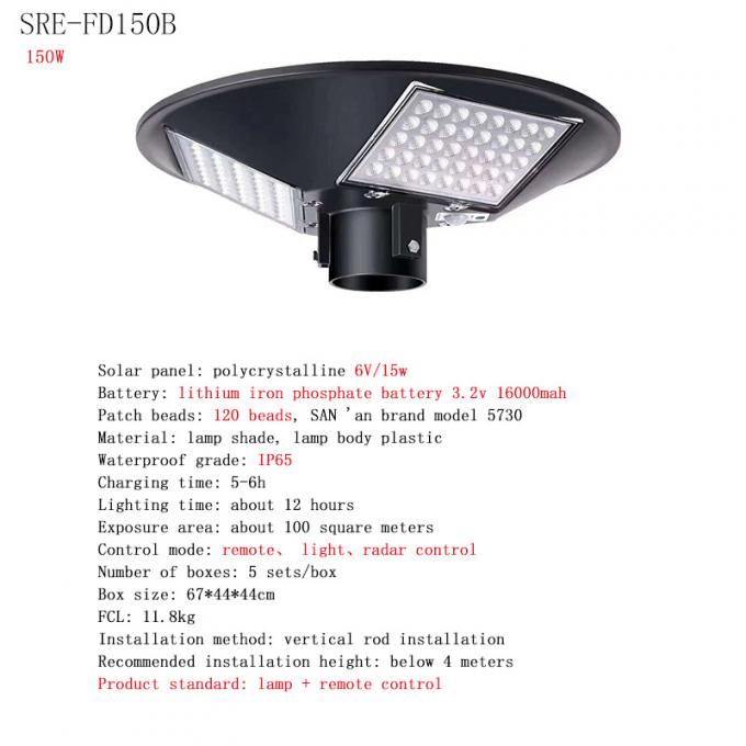 Круглый UFO солнечное светлое водоустойчивое IP65 150W 250W 2