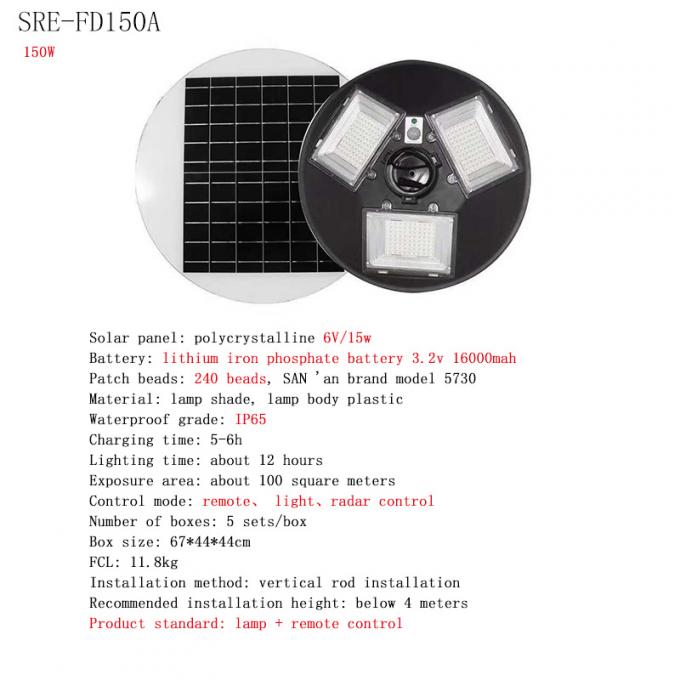 Круглый UFO солнечное светлое водоустойчивое IP65 150W 250W 1