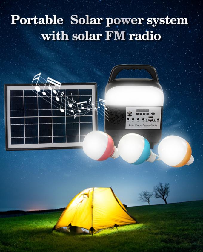 Небольшая солнечная осветительная установка с картой TF/двойным радио /FM игрока Джек/Bluetooth/MP3 USB