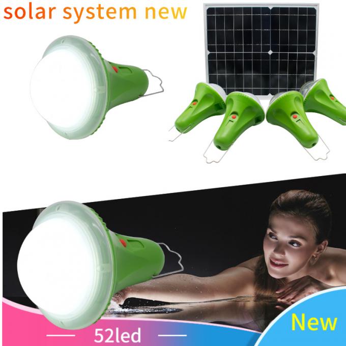 осветительная установка 30W 25W солнечная домашняя с лампами СИД 4PCS Строени-в солнечных лампах 5200mAh