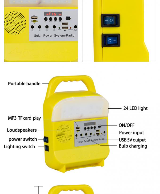 Дом продукта 5V фабрики Китая освещая свет радио 3W 5W 10W электрической системы набора солнечный