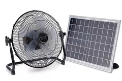 портативная беспроводная солнечная перезаряжаемые панель вентилятора таблицы 12Inch привела двойной входной сигнал в действие для домочадца